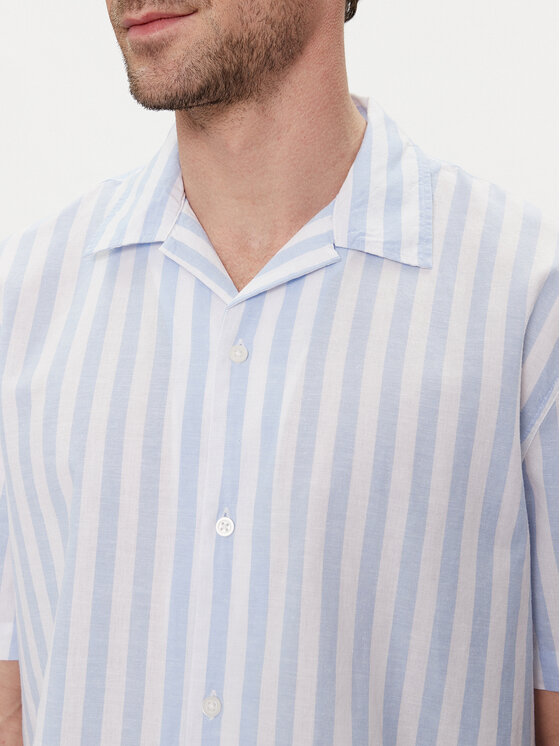 Selected Homme Selected Homme Cămașă New Linen 16092978 Albastru celest Relaxed Fit