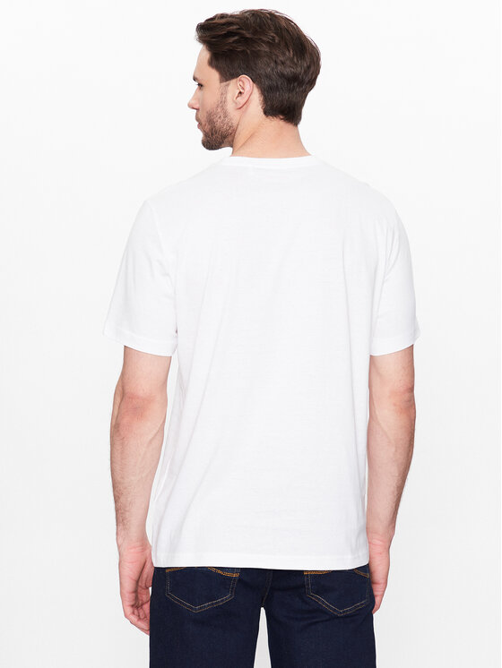 Mustang Mustang T-Shirt Alex 1013223 Biały Regular Fit