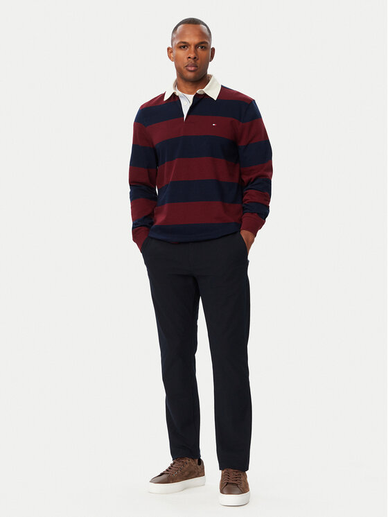 Tommy Hilfiger Tommy Hilfiger Polo Essential MW0MW45692 Granatowy Regular Fit