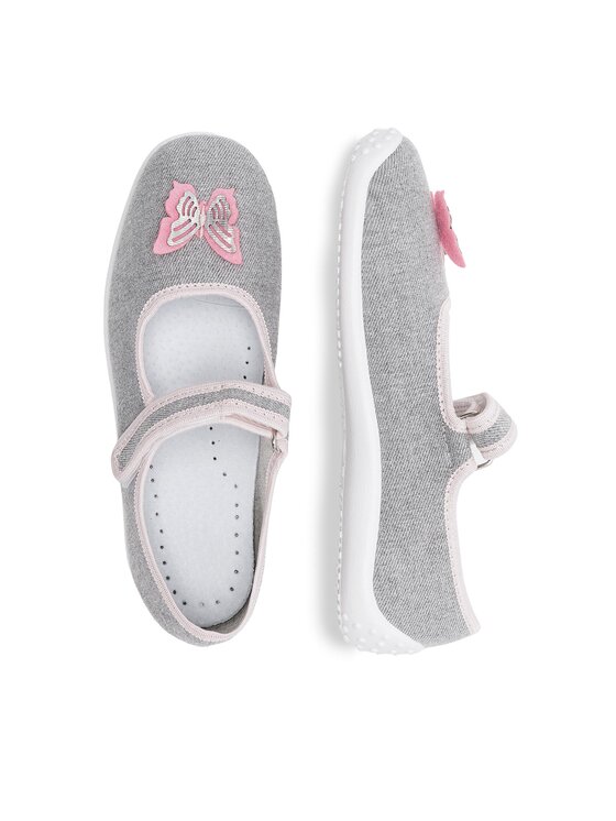Nelli Blu Nelli Blu Pantofole BALERINKI MOTYL IV Grigio