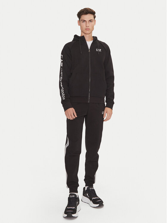 EA7 Emporio Armani EA7 Emporio Armani Mikina 8NPM22 PJ07Z 1200 Černá Regular Fit