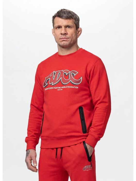 PITBULL PITBULL Bluza ADCC DOGWOOD Czerwony Regular Fit
