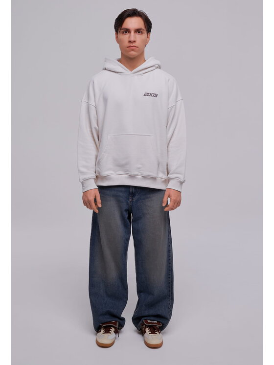 2005 2005 Mikina Basic Écru Oversize