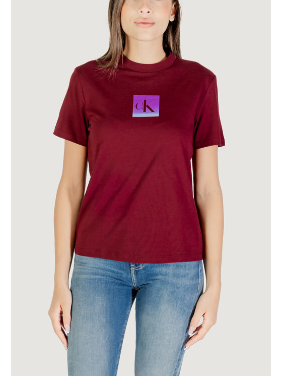 Calvin Klein Jeans Calvin Klein Jeans T-shirt SS CLASSIC FIT TEE Bordeaux Classic Fit