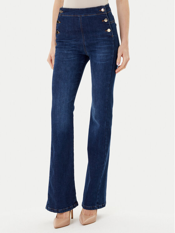 Rinascimento Rinascimento Traperice CFC0124950003 Plava Flare Fit