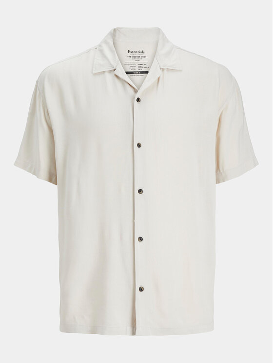 Jack & Jones Jack & Jones Košile Jeff 12248386 Écru Relaxed Fit