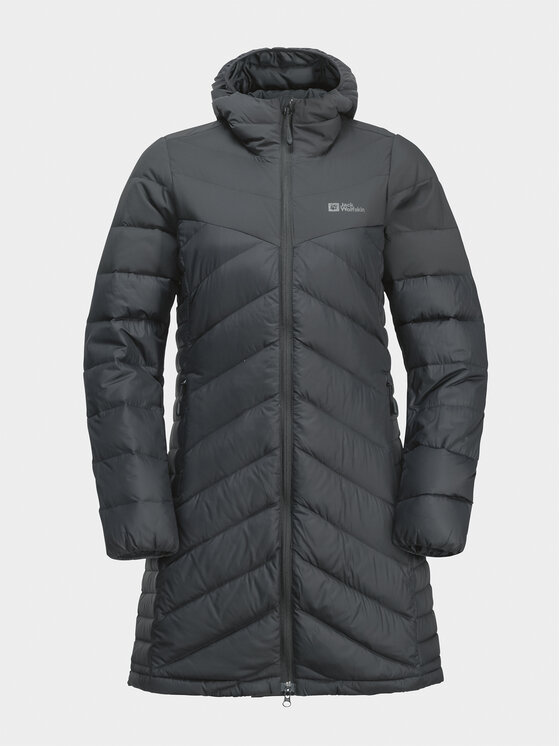 Jack Wolfskin Jack Wolfskin Vatovaná bunda Tundra Down Coat 1207751 Černá Regular Fit
