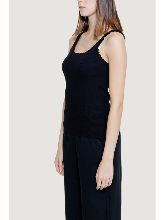 ONLY ONLY T-shirt Onlgemma Sl U-Neck Knt Nero To Fit