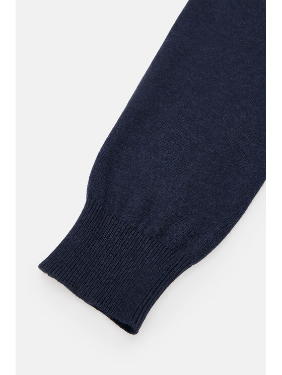 Lancerto Lancerto Sweter Anthony SW073223000048 Granatowy Regular Fit
