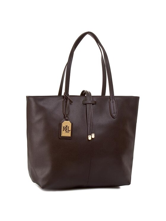 Lauren Ralph Lauren Lauren Ralph Lauren Τσάντα Unlined Tote N91 L4626 RL510 A2116 Καφέ