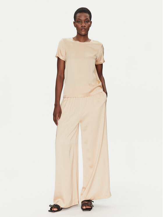 ViCOLO ViCOLO Blusa TD0007 Beige Relaxed Fit