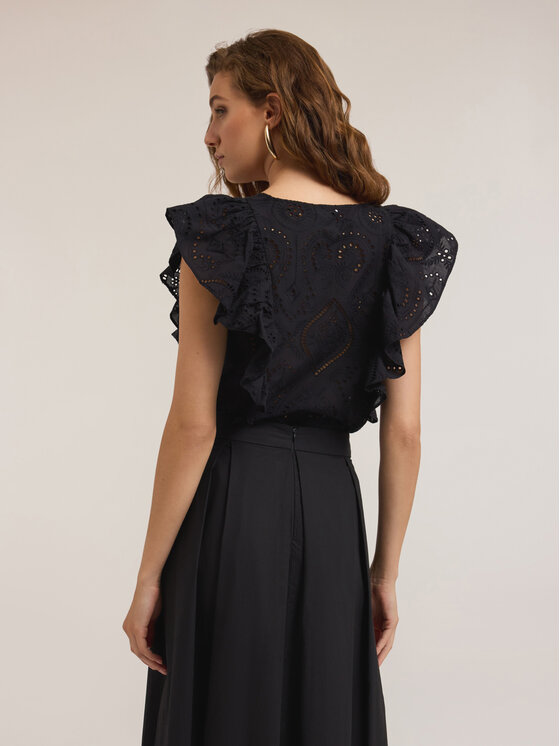 Motivi Motivi Blusa 2710Q001868N033 Nero Regular Fit