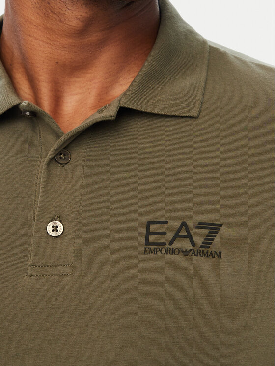 EA7 Emporio Armani EA7 Emporio Armani Polo 8NPF14 PJVQZ U7014 Kaki Regular Fit