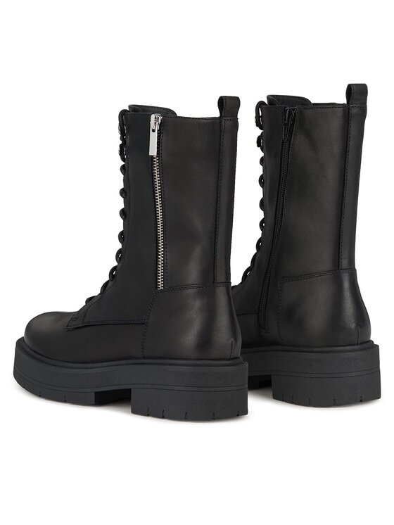 Geox Geox Schnürschuhe D Spherica Ec7 D36VDJ 00043 C9999 Schwarz