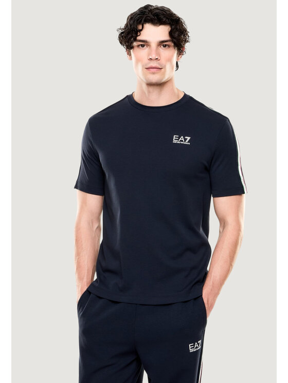 EA7 Emporio Armani EA7 Emporio Armani T-Shirt 7M001861 AF12503 Niebieski Casual Fit