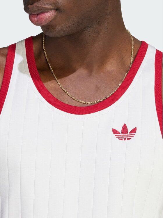 adidas adidas Tank top 165410 Biały Slim Fit