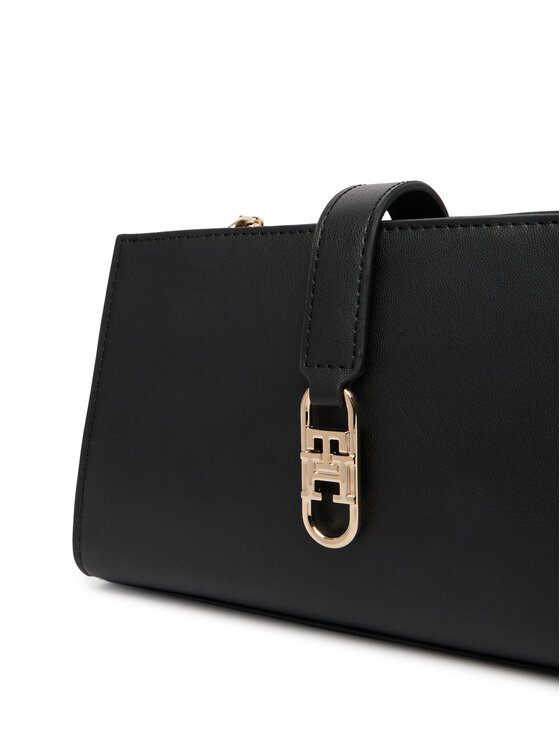 Tommy Hilfiger Tommy Hilfiger Táska Th Libre Chain Crossover AW0AW18614 Fekete