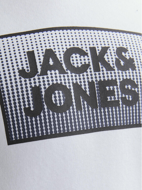 Jack&Jones Junior Jack&Jones Junior Majica dugih rukava Steel 12249653 Bijela Regular Fit