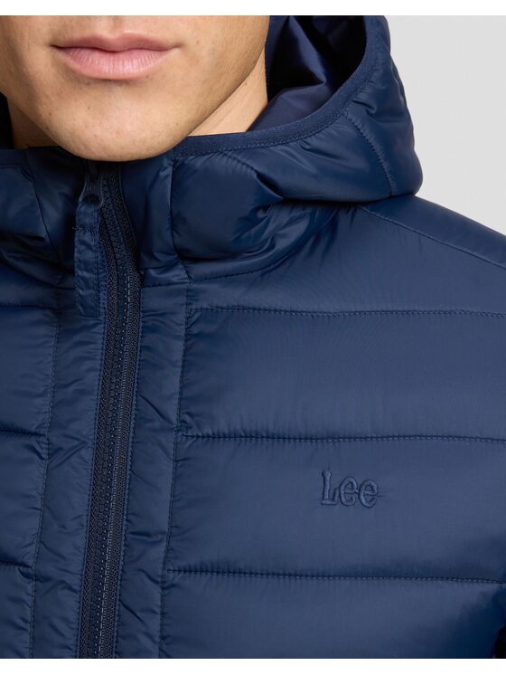 Lee Lee Kurtka puchowa PUFFER JACKET Niebieski Regular Fit