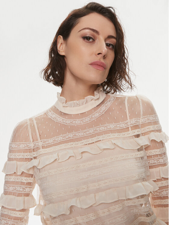 TWINSET TWINSET Blūze 241TP2041 Bēšs Regular Fit