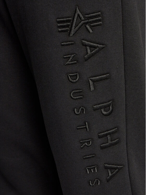 Alpha Industries Alpha Industries Spodnie dresowe EMB Jogger 138052 Czarny Regular Fit