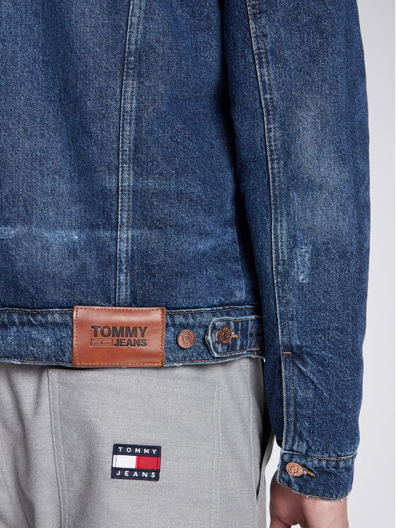Tommy Jeans Tommy Jeans Kurtka jeansowa Sherpa Trucker DM0DM15113 Niebieski Regular Fit