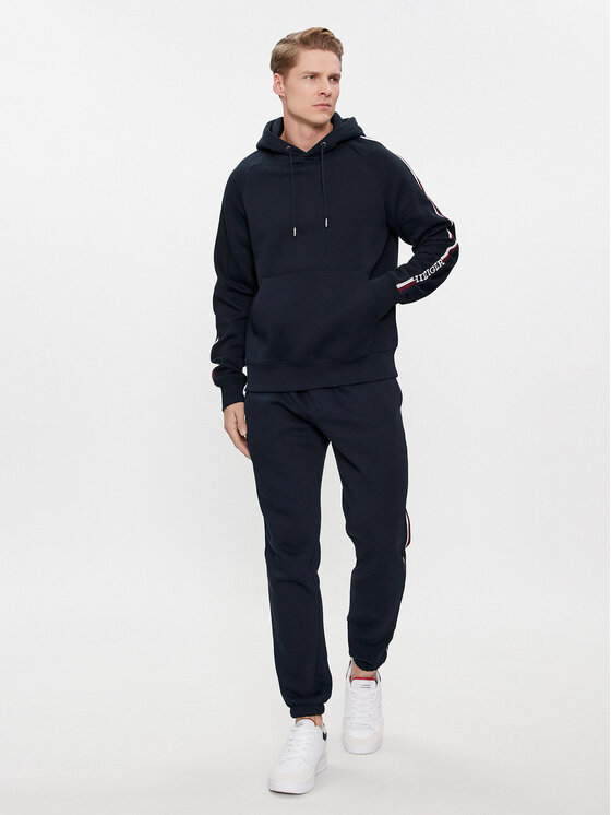 Tommy Hilfiger Tommy Hilfiger Džemperis Global Stripe MW0MW33659 Tamsiai mėlyna Regular Fit