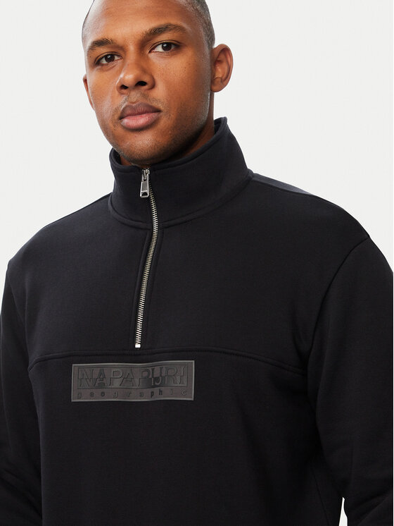 Napapijri Napapijri Світшот Box NP0A8B33 Чорний Regular Fit