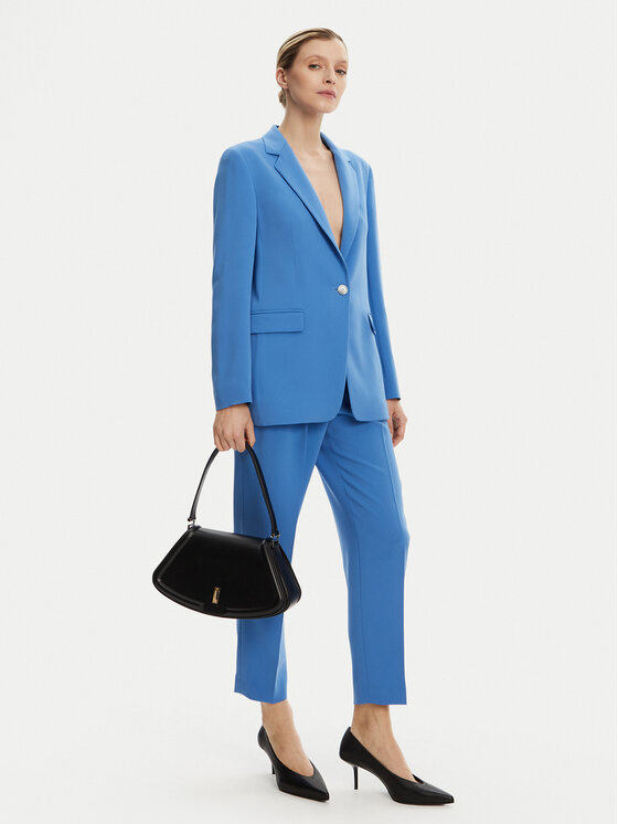 BOSS BOSS Spodnie materiałowe Tapiah 50490037 Niebieski Regular Fit