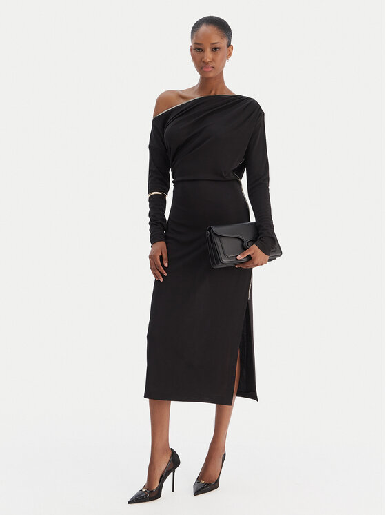 Rinascimento Rinascimento Coctailkleid CFC0126544003 Schwarz Slim Fit