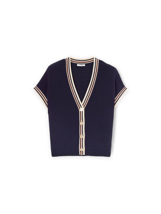 Motivi Motivi Cardigan M435W003531N034 Blu Regular Fit