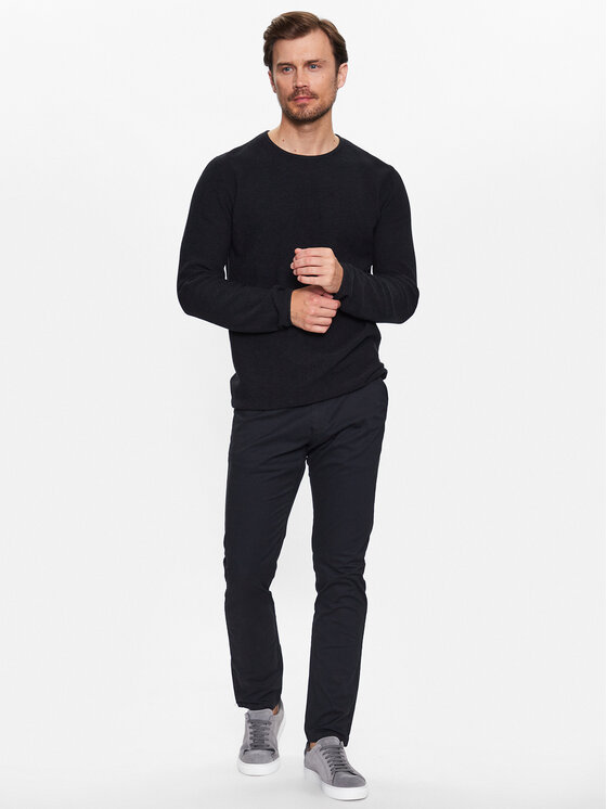 INDICODE INDICODE Μπλούζα Kristian 35-128 Μαύρο Regular Fit