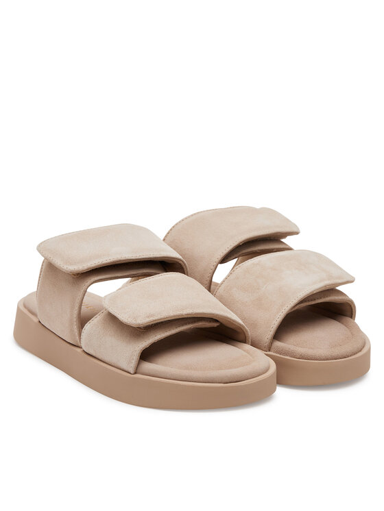Inuikii Inuikii Παντόφλες Classic Suede Velcro 70104-128 Μπεζ