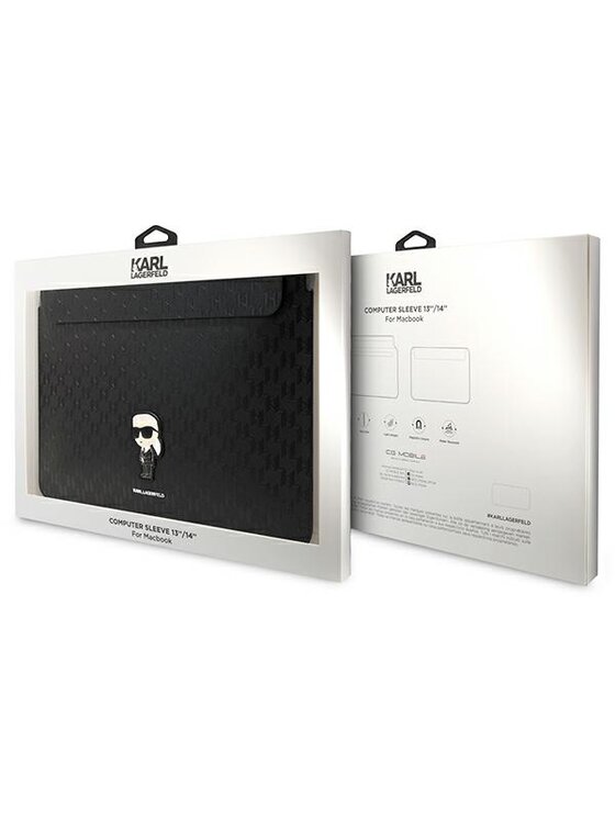 KARL LAGERFELD KARL LAGERFELD Etui na laptopa do 14 cal Czarny