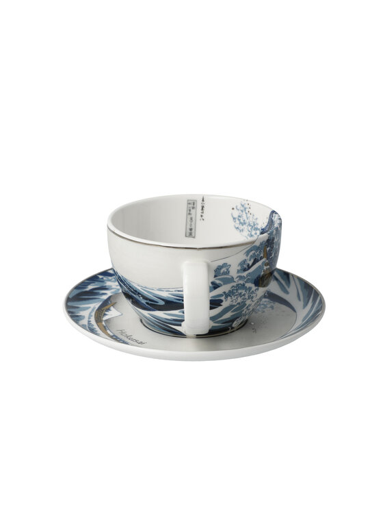 Goebel Goebel Filiżanka do herbaty Katushika Hokusai - Wielka fala Niebieski