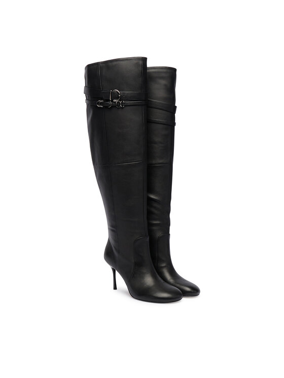 PINKO PINKO Kozaki Polly 02 SD0281 P003 Czarny