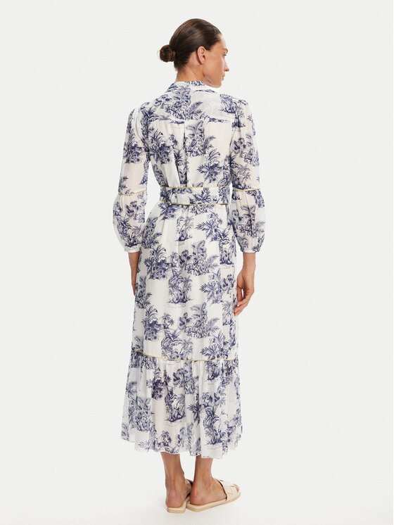 Iconique Iconique Φόρεμα καλοκαιρινό IC25-078 Λευκό Relaxed Fit