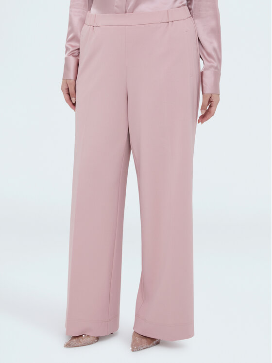 Fiorella Rubino Fiorella Rubino Pantaloni di tessuto P011L002301N006 Rosa Over Fit