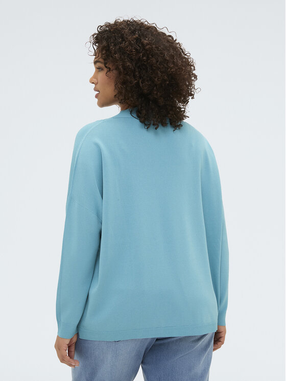 Fiorella Rubino Fiorella Rubino Sweter M248E002270N005 Turkusowy A-Line Fit