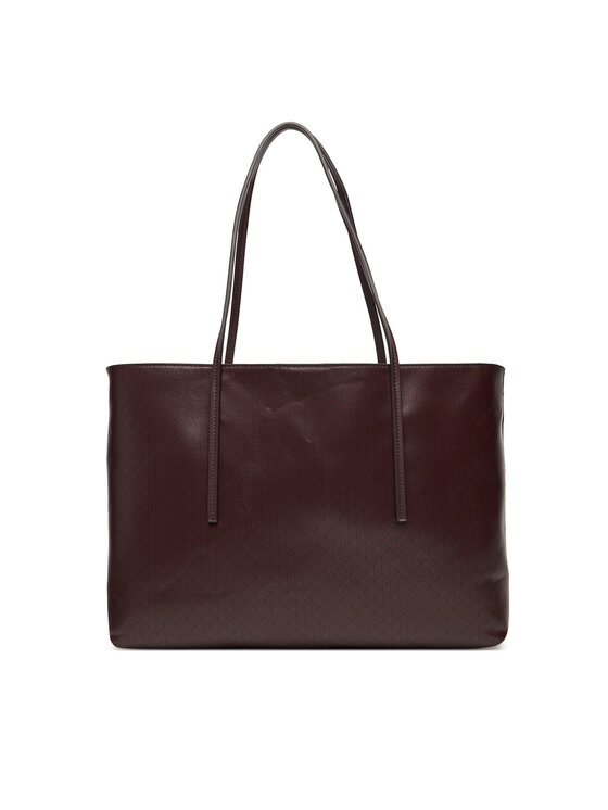 Calvin Klein Calvin Klein Torebka Emblem Aop Tote W/ Pouch LV04F3266G Bordowy