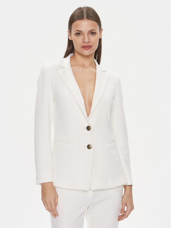 Marella Marella Giacca da abito Lia 2413911024 Bianco Regular Fit