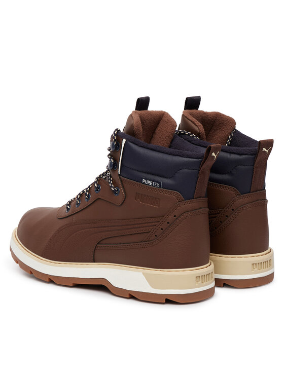 Puma Puma Pohodni čevlji Desierto v3 Puretex 393928 Temno rjava