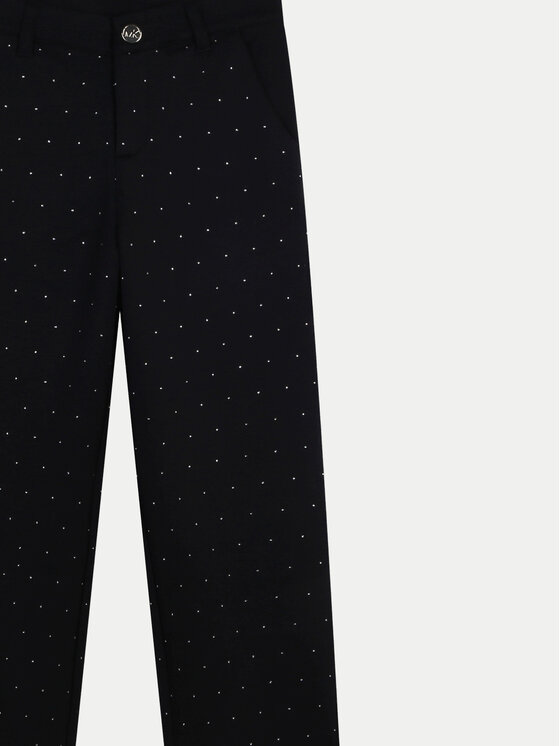 MICHAEL KORS KIDS MICHAEL KORS KIDS Hlače iz tkanine R30179 M Črna Wide Leg