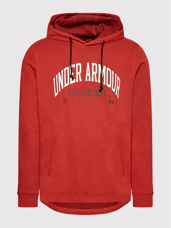 Under Armour Under Armour Bluza Ua Rival Terry Athletic Department 1370354 Czerwony Regular Fit