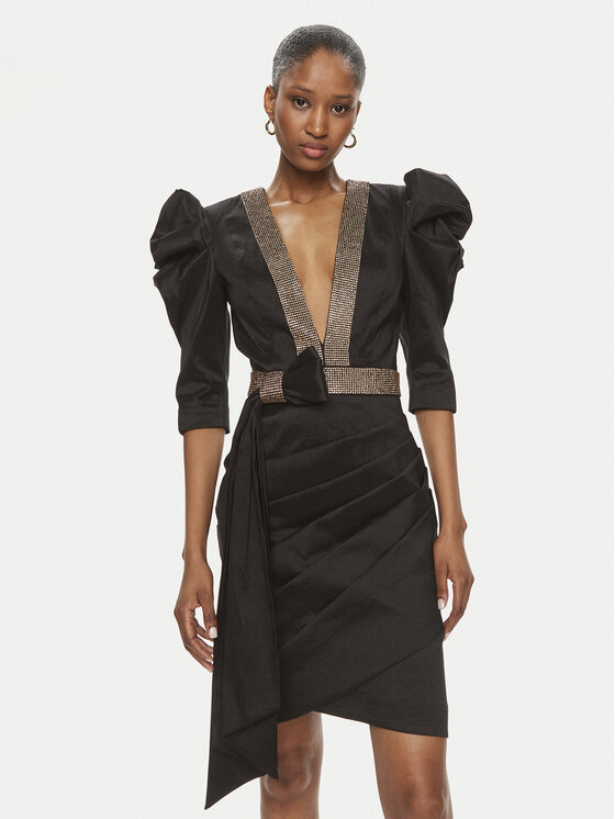 Babylon Rochie cocktail S00868 Negru Slim Fit