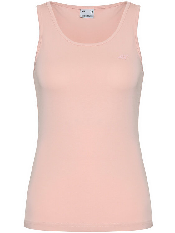 4F 4F Top NOSH4-TSD003 Różowy Slim Fit