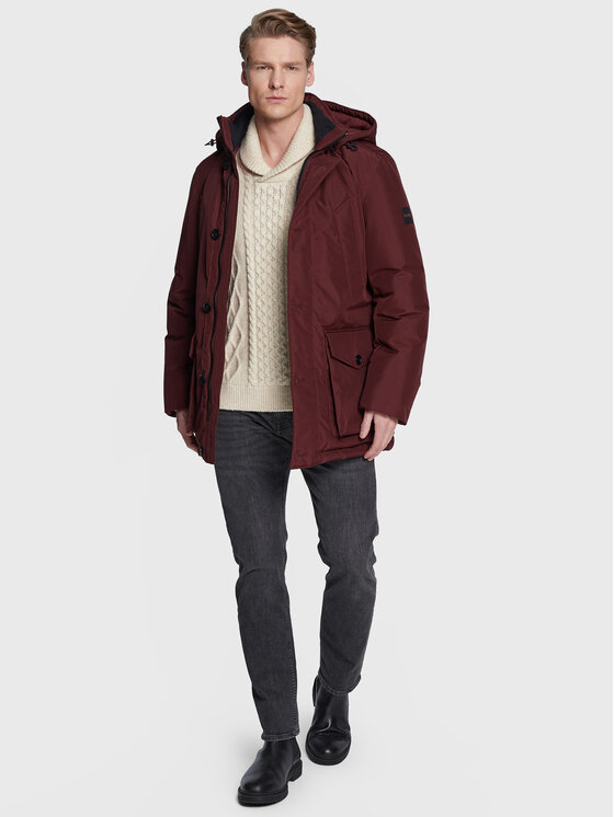 BOSS Boss Зимно яке Osiass 50477966 Бордо Regular Fit