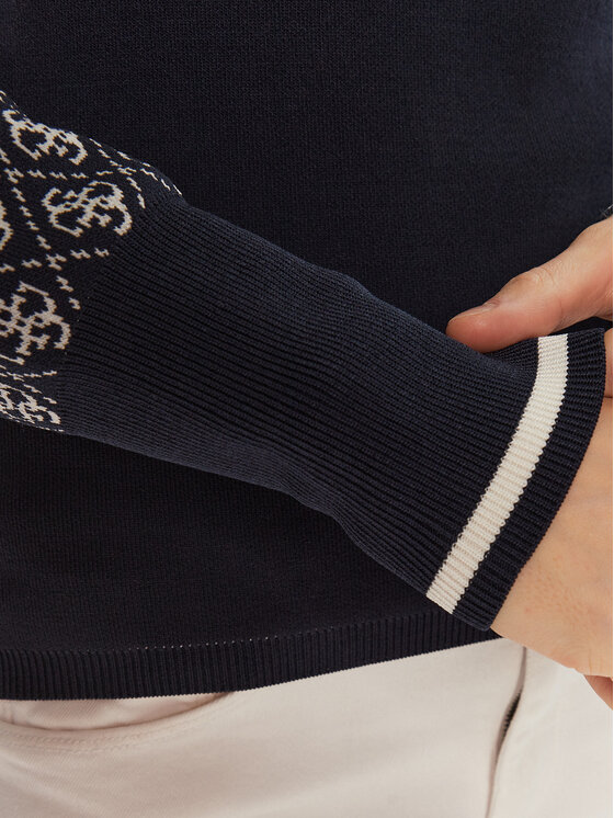 Guess Guess Pullover W3BR81 Z37K0 Himmelblau Slim Fit