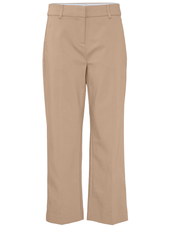 Fransa Fransa Riidest püksid 20611919 Beež Regular Fit