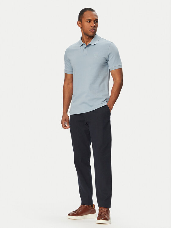 BOSS BOSS Polo Passenger 50507803 Niebieski Slim Fit